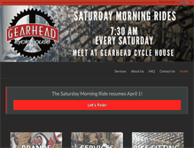 Tablet Screenshot of gearheadcyclehouse.com